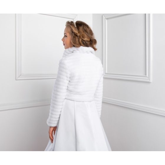 Fuskpäls Bolero för Flicka Vinter Första Nattvarden