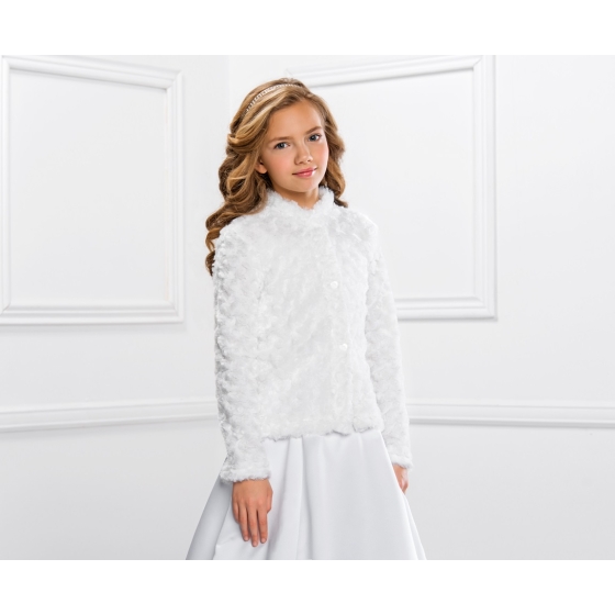 Fuskpäls Jacka för Flicka Vinter Första Nattvarden