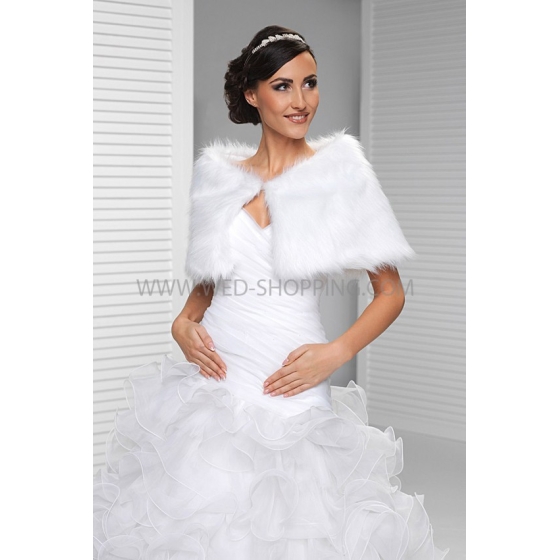 Höstbröllop Stola - pälsimitation