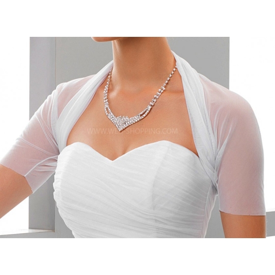 Brud bolero tyll ärmar