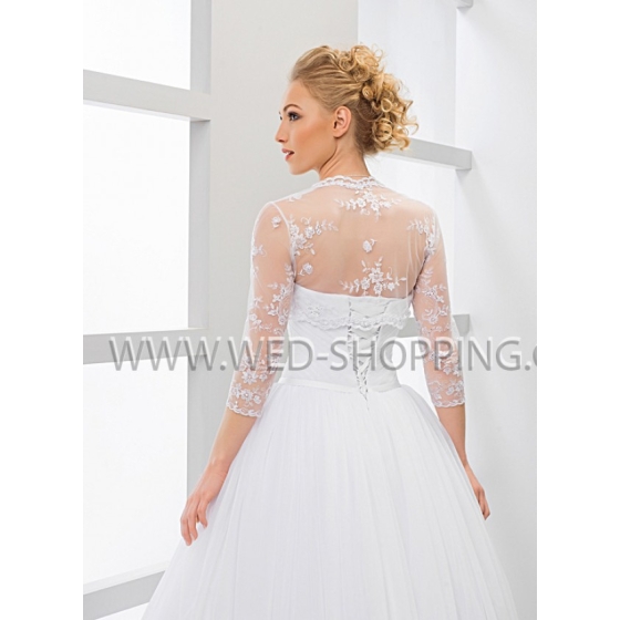 Brud bolero Spets paljetter med ärm