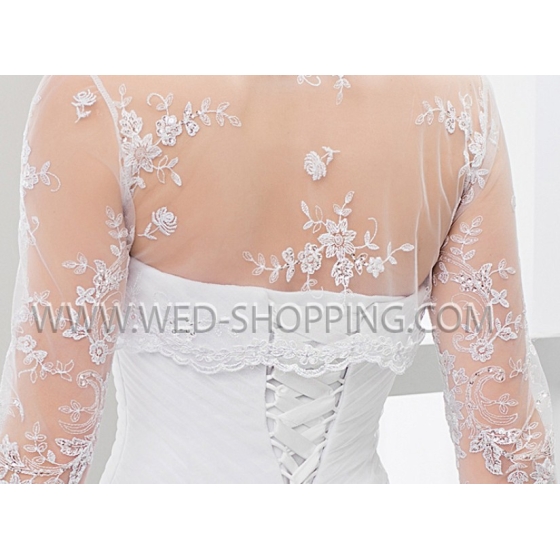 Brud bolero Spets paljetter med ärm