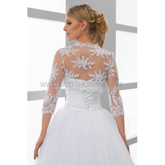 Spetsbolero paljetter med ärm 2/3