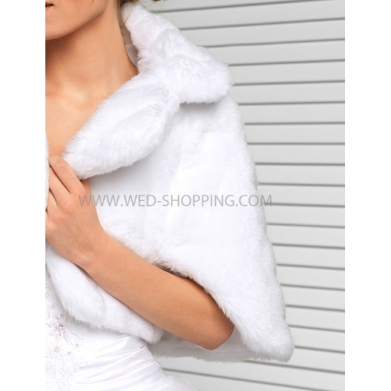 Pälsstola brud med ärm