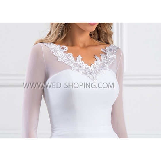 Brud bolero tyll blonde