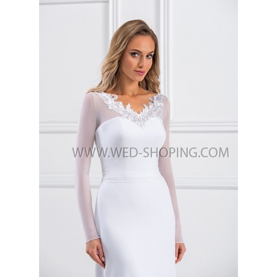 Brud bolero tyll spets