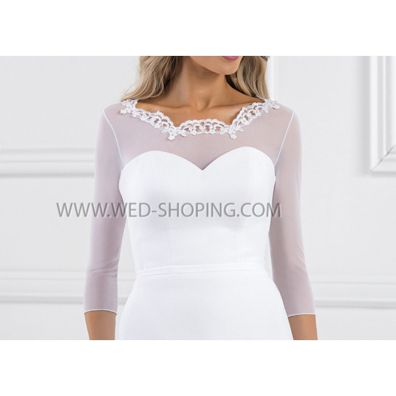 Brud top tyll blonde