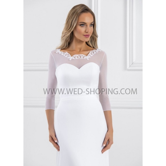 Brud topp tyll spets