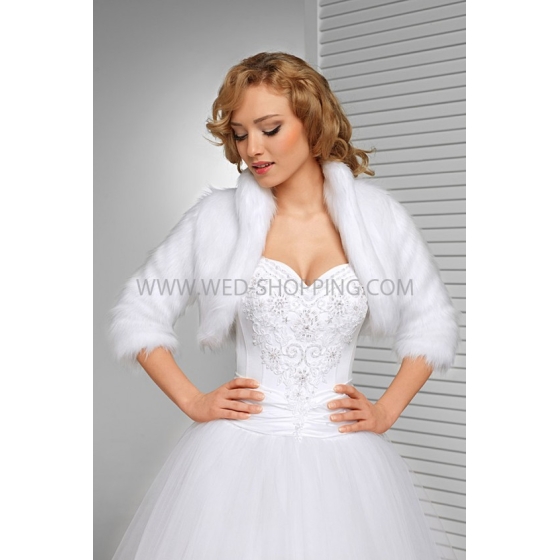 Varm bröllop bolero med ärmar