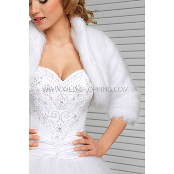 Varm bröllop bolero med ärmar