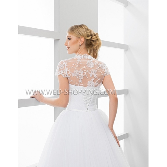 Spetsbolero brud kort ärm