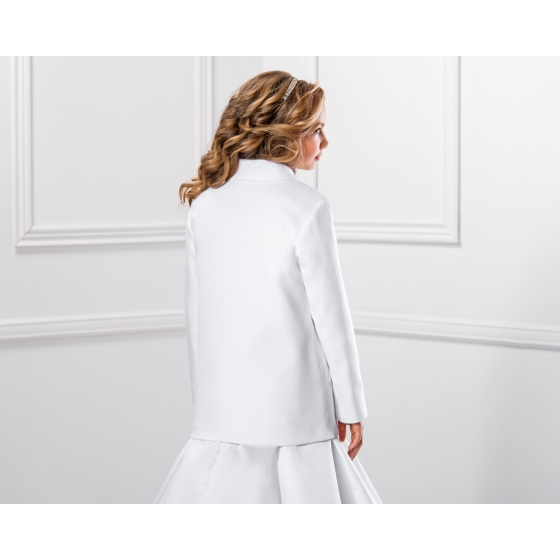 Kappa i fleece med långa ärmar - Vit / Ivory