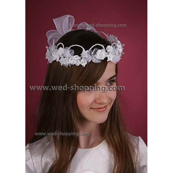 Kommunions Krans på huvudet flickor