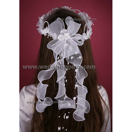 Kommunions Krans på huvudet flickor