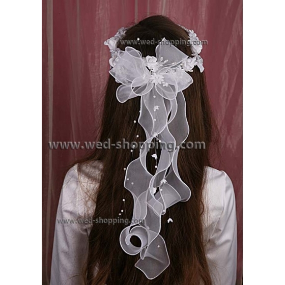 Första Kommunions diadem krans för flicka