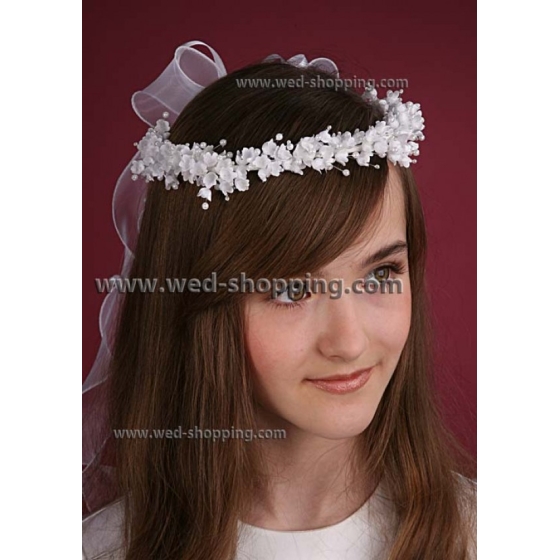 Brudtärna krans av  blommor och ribbon