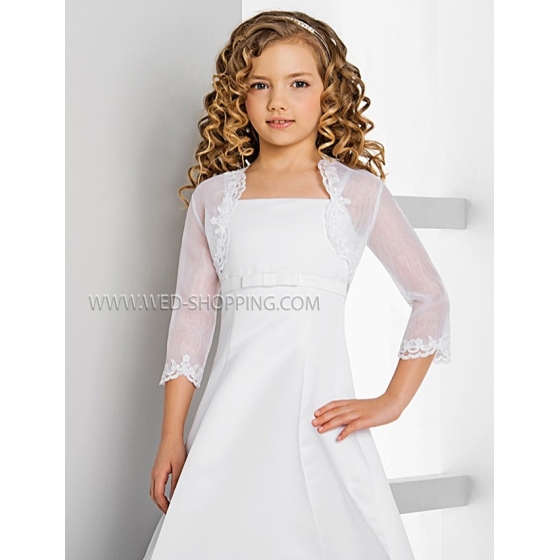 Blomma flicka Bolero organza spets