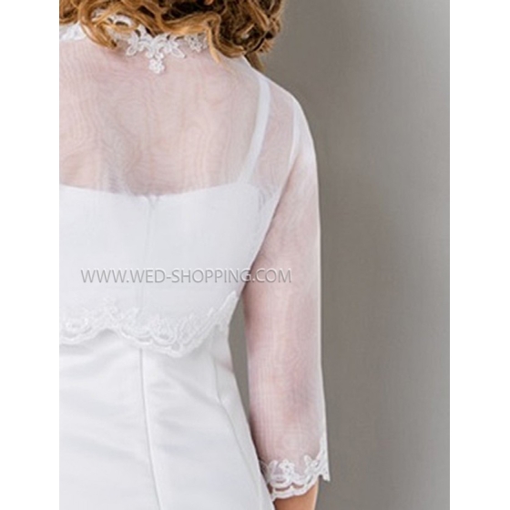 Blomma flicka Bolero organza spets