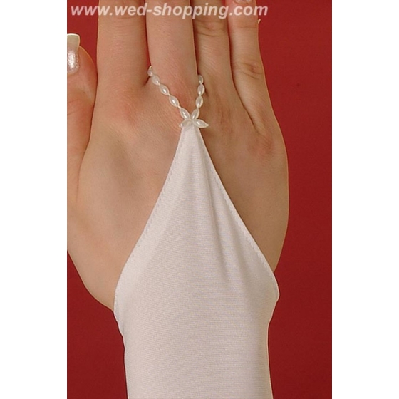 Enkel handskar utan fingrar satin