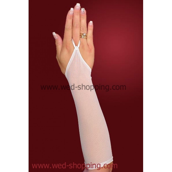 Brudhandskar tyll 30 cm bröllopsklänning