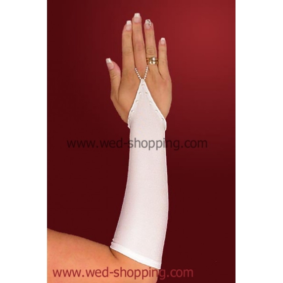 Brudhandskar med pärlor Swarovski