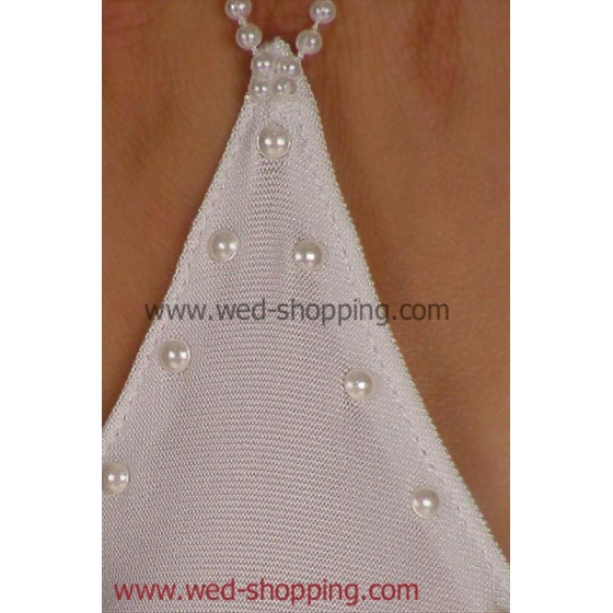 Brudhandskar med pärlor Swarovski