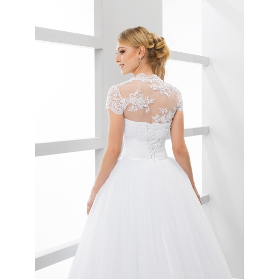 Spetsbolero för bröllop med korta ärmar