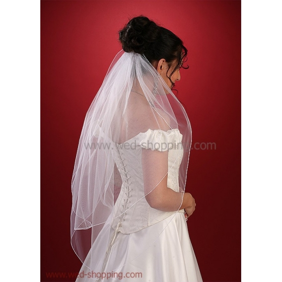 Brudslöja 90 cm Penn kant