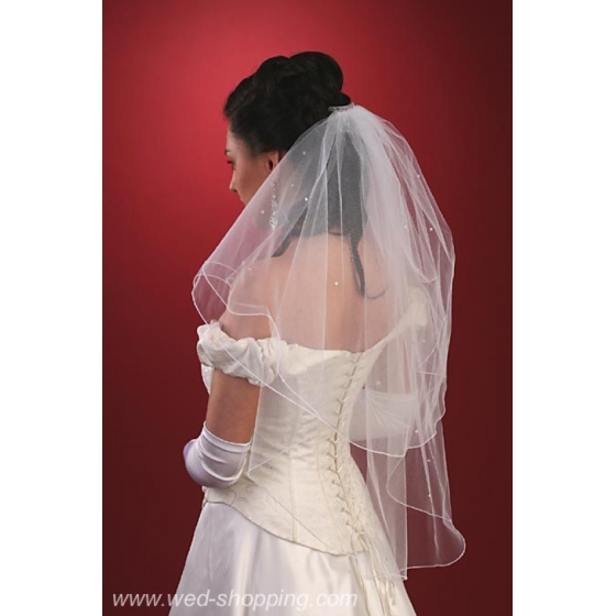 brÃ¶llopsslÃ¶ja med Opall Rondell Swarovski