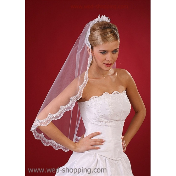 Slöja med chiffong bandet