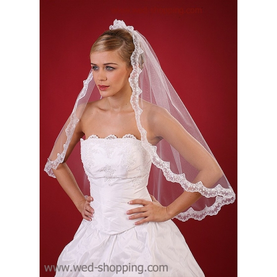 Slöja med chiffong bandet