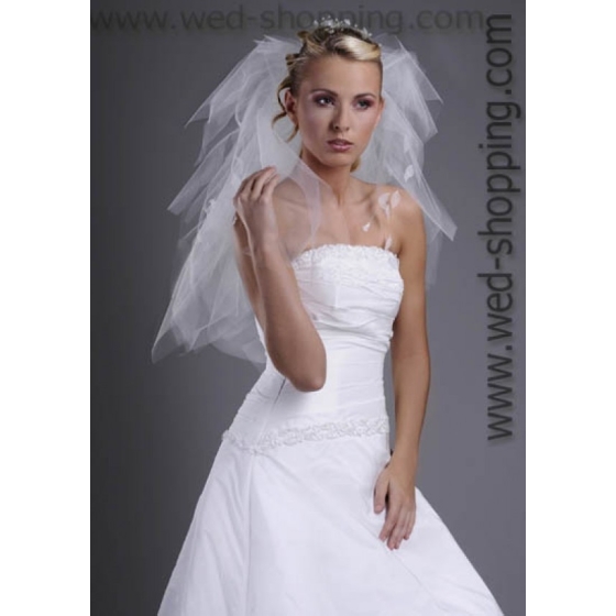 Brudslöja 70 cm - tupp