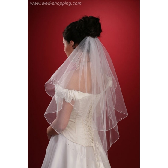 slöja kristaller kant