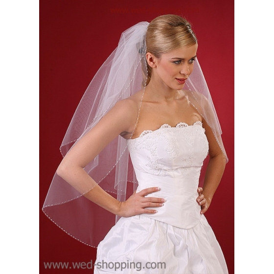 SlÃ¶ja skÃ¤ra kant med silverkristaller