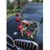 Grand cœur floral Zara pour voiture de mariage