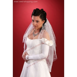 Voile de mariée brodé