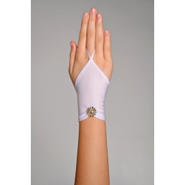 Gants Communion avec Fleur dorée