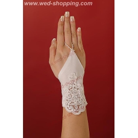 Gants courts avec un élément ornemental