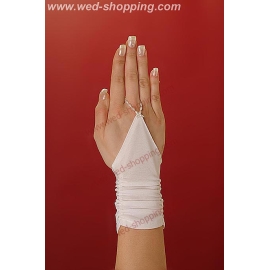 Gants courts avec double draperie