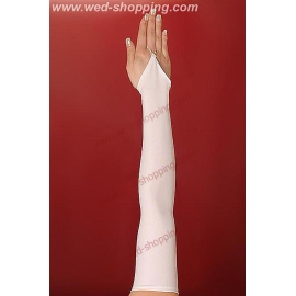 Gants longs en satin, sans doigts
