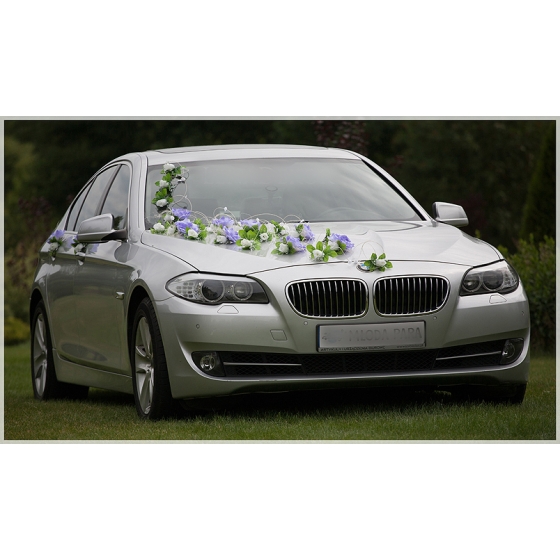 Décoration pour Mariage Roses violettes et Blanches Vira