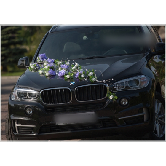 Décoration pour Mariage Roses violettes et Blanches Vira