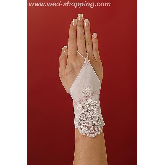 Gants courts avec un élément ornemental