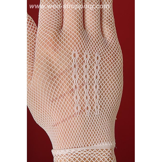 Gants courts filet, style rétro