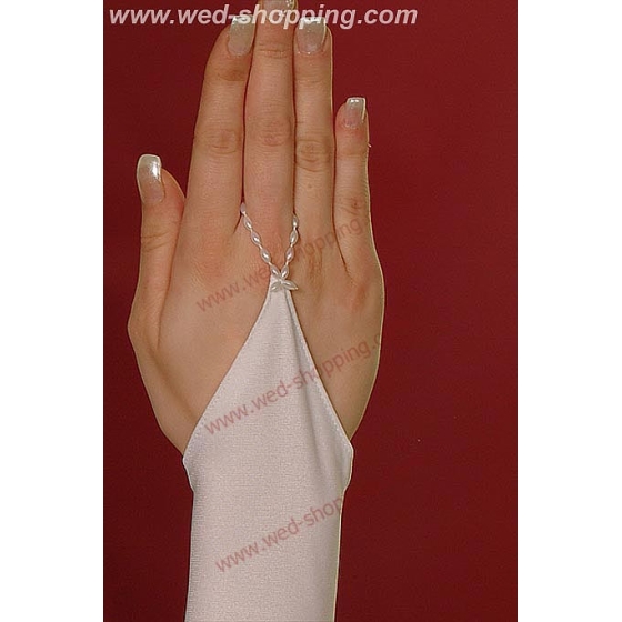 Gants longs en satin, sans doigts