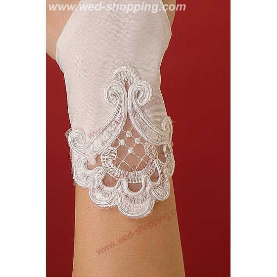 Gants courts avec un élément ornemental