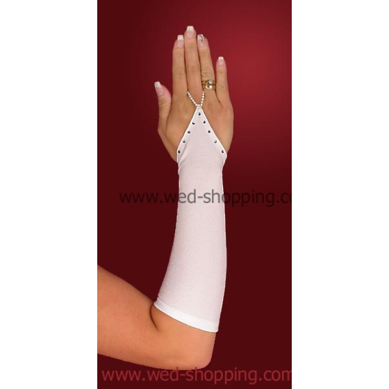 Gants de mariée avec strass de Swarovski