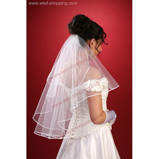 Voile jabot (longueur coude, ceinture)