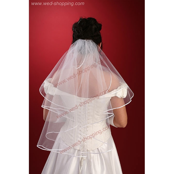 Voile jabot (longueur coude, ceinture)