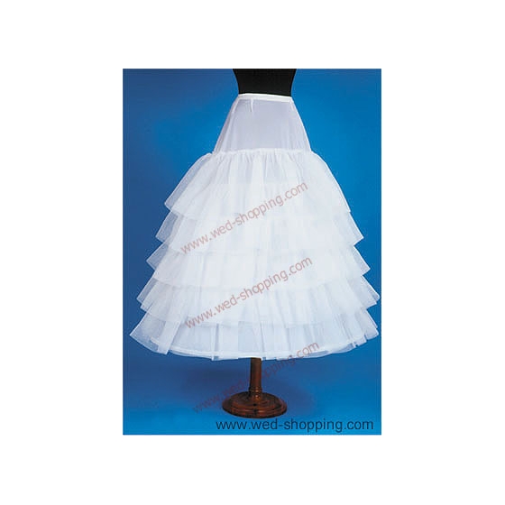 Jupon de mariée 3 cerceaux 5 volants